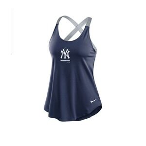 New York Yankees Navy Dri-Fit Women's Elastika Tank Top by NIKE SIZE XS